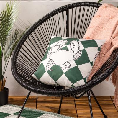 Dunelm furn. Checkerboard Outdoor Cushion Green