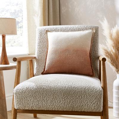 Dunelm Tie Dye Blanket Stitch Camel Square Cushion