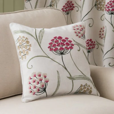 Dunelm Embroidered Allium Cushion