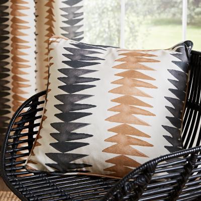 Dunelm Global Stripe Cushion Camel