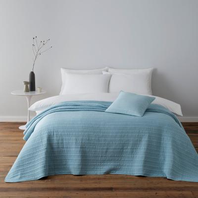 Dunelm Channel Stitch Duck Egg Cushion Duck Egg