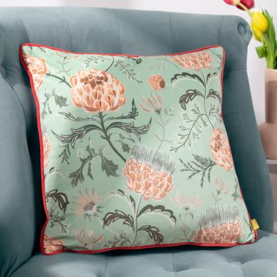 Dunelm furn. Timeless Floral 43x43cm Cushion Orange
