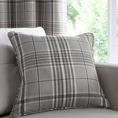 Dunelm Melrose Arctic Cushion Grey and White
