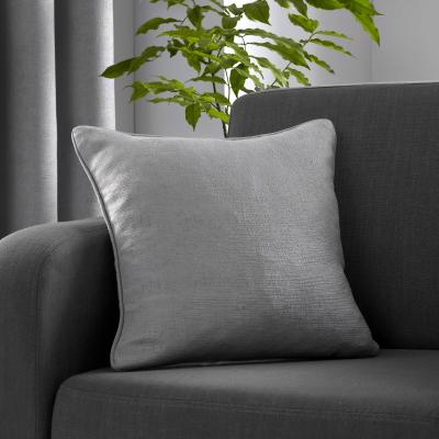 Dunelm Fusion Strata Cushion Silver