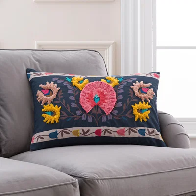 Dunelm Suzani Cushion Blue