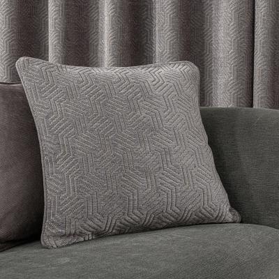 Dunelm Abstract Chenille Dove Grey Cushion Grey