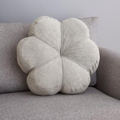 Dunelm Shaped Flower Cushion Grey