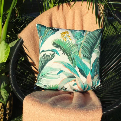 Dunelm furn. Hawaii Outdoor Cushion Teal (Green)