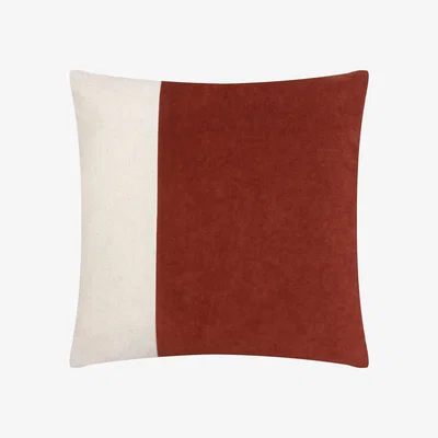 Dunelm furn. Coba Square Cushion Brick (Red)