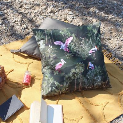 Dunelm Paoletti Platalea Outdoor Floor Cushion Bottle (Green)