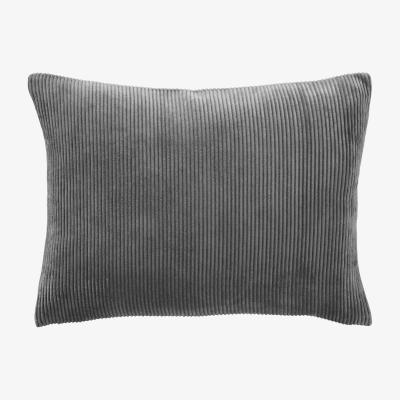 Dunelm Corduroy Cushion, 30 x 40cm Charcoal Charcoal (Grey)