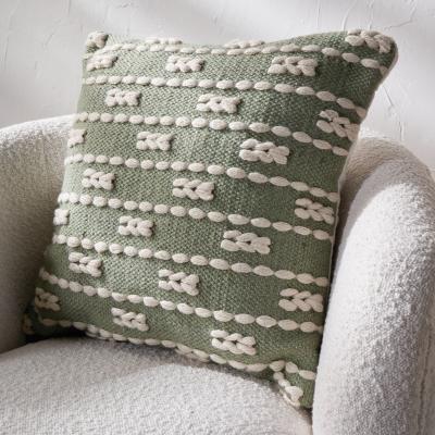 Dunelm Set of 3 Braid Square Scatter Cushions Green