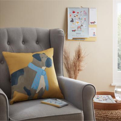 Dunelm Boxer Cushion MultiColoured