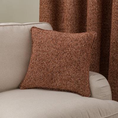 Dunelm Mirabelle Square Cushion Rust