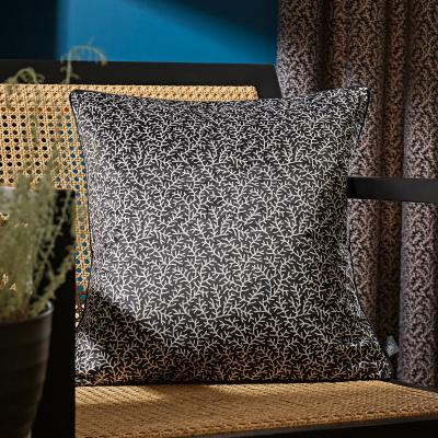 Dunelm Ditsy Coral Monochrome Cushion MultiColoured