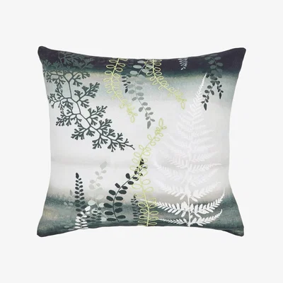 Dunelm Clarissa Hulse Costa Rica Fern Cushion Green and White