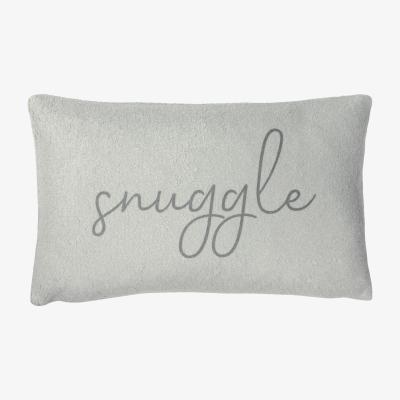 Dunelm Shearling Fleece Snuggle Cushion Grey