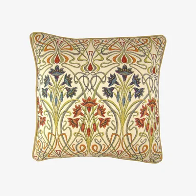 Dunelm Lucetta Cushion Cover Beige, Green, Blue and Red