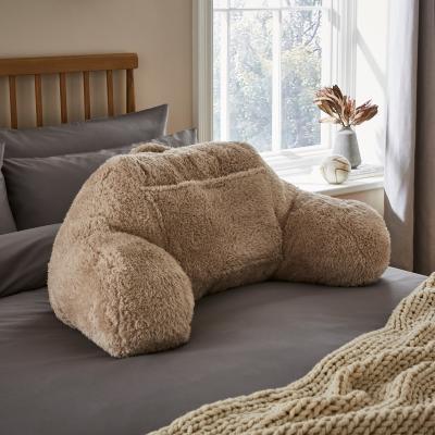 Dunelm Heatable Taupe Cuddle Cushion Brown