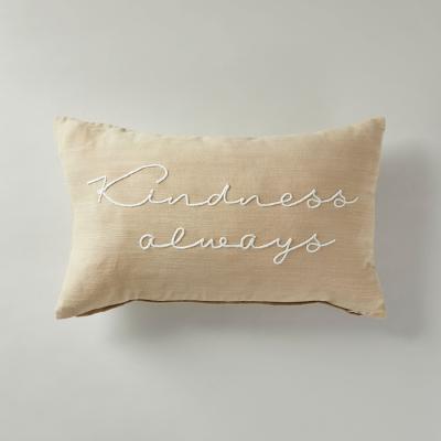 Dunelm Kindness Always Cushion Natural Natural