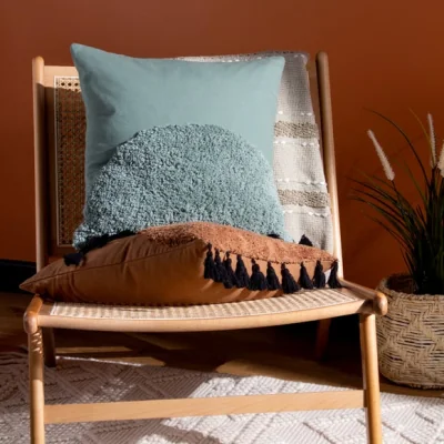 Dunelm Furn Radian Cotton Square Cushion
