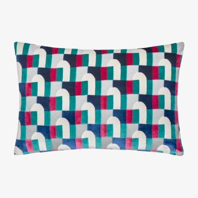 Dunelm Paoletti Keela Rectangle Cushion Magenta
