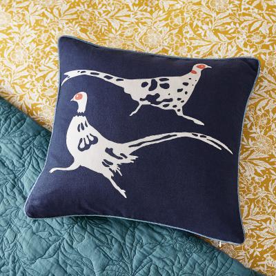 Dunelm Joules Twilight Ditsy Cushion Navy Blue and White