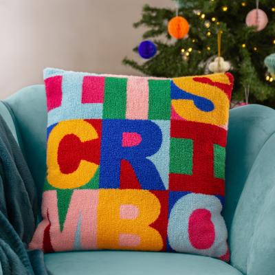 Dunelm Heya Home FestiveVal Crimbo Square Cushion MultiColoured