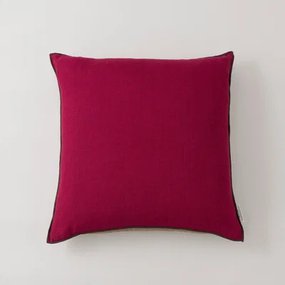 Dunelm Churchgate Evington Linen Cushion Mulberry