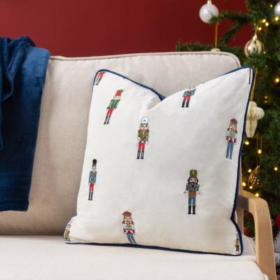 Dunelm Furn. Classic Nutcracker Square Cushion MultiColoured