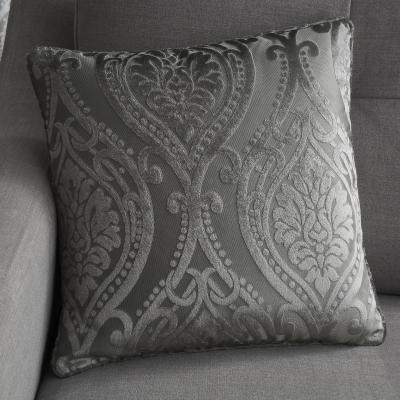Dunelm Curtina Chateau Cushion Slate (Grey)