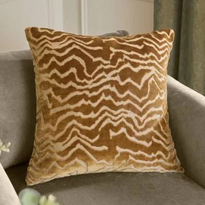 Dunelm Paoletti Tierra Velvet Square Cushion