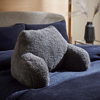 Dunelm Teddy Bear Charcoal Cuddle Cushion Grey