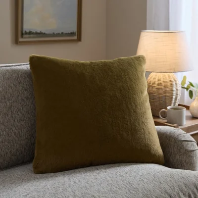 Dunelm Double Sided Faux Fur Square Cushion