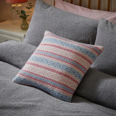 Dunelm Fairasile Square Cushion MultiColoured