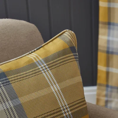 Dunelm Oswald Square Cushion Ochre