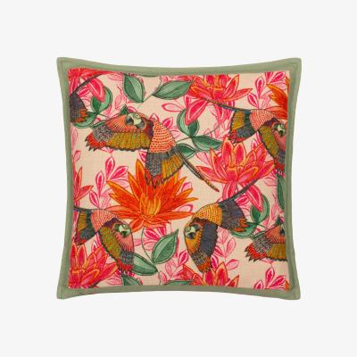 Dunelm Wylder Iniko Parrots Square Cushion MultiColoured