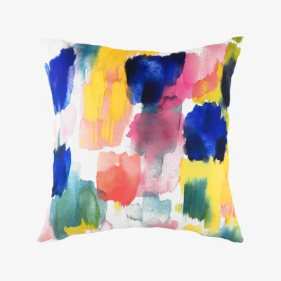 Dunelm Evans Lichfield Aquarelle Brushstrokes Square Cushion