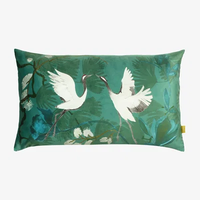 Dunelm Demoiselle Cushion Blue/Green/White