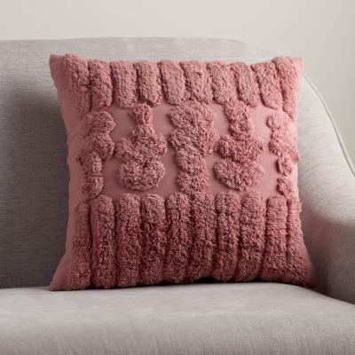 Dunelm Arrow Tufted Cushion Rose