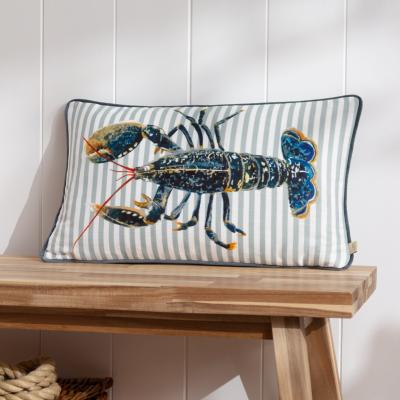 Dunelm Evans Lichfield Salcombe Lobster Rectangle Cushion MultiColoured