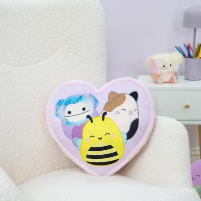 Dunelm Squishmallows Flash Reversible Heart Shaped Cushion