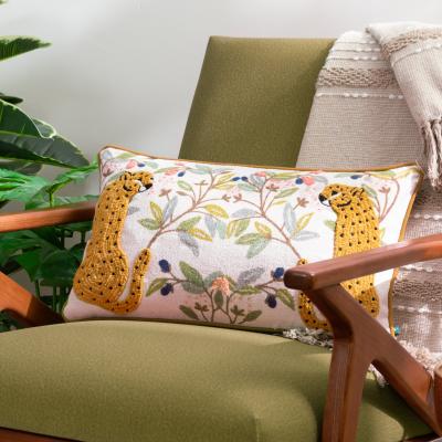 Dunelm Wylder Mirrored Cheetah Cotton Rectangle Cushion