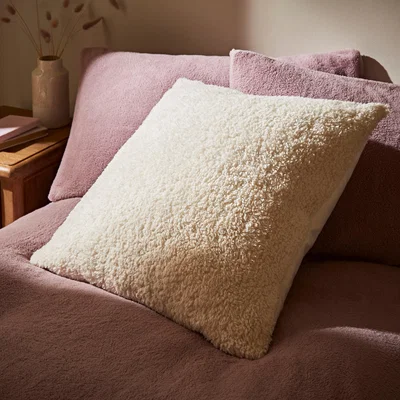 Dunelm Teddy Bear Cushion Cream Teddy