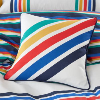 Dunelm Retro Stripe Cushion MultiColoured