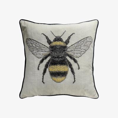 Dunelm Soft Bee Cushion Natural