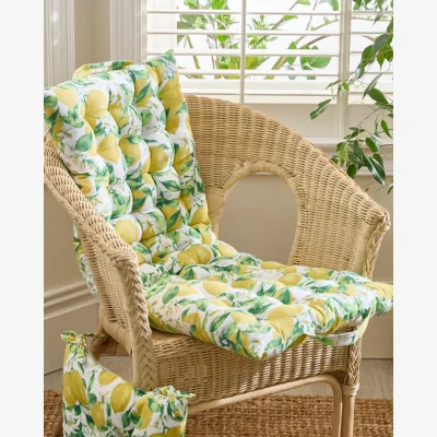 Dibor Lemon Patterned Indoor Bench Mattress