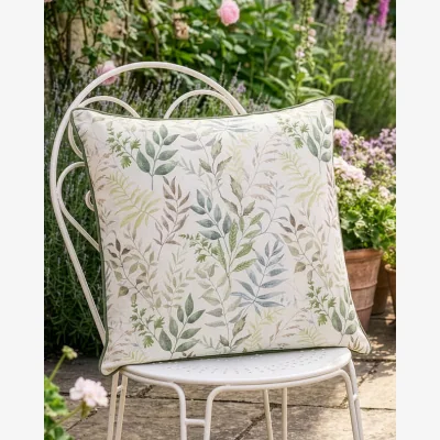 Dibor Green Botanical Outdoor Square Cushion