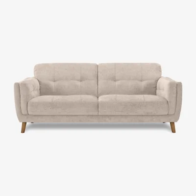 Furniture Village Soren 3 Seater 2 Cushion Fabric Sofa - Linen - Sofas and Armchairs