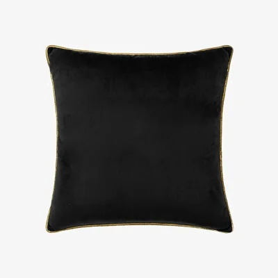 Furniture Village Madison Feather Cushion - Black & Gold